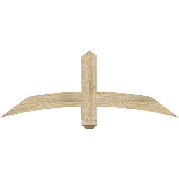 Ekena Millwork Bellingham Rough Sawn Timber Gable Bracket, Douglas Fir, 48"W x 18"H x 4"D x 4"F, 9/12 Pitch GBW048X18X0404BEL00RDF - main